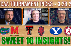 Brian Bitler,Matt Fargo,Sean Higgs,Sweet 16,Sweet 16 Tournament Picks,BYU vs Alabama,Maryland vs Flordia,Sweet 16 best bets,Arkansas vs Texas Tech,March Madness,Winners Circle