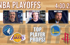 NBA Playoff Picks,NBA,NBA Playoffs,Rockets vs Warriors,Lakers vs Timberwolves,Sean Higgs,Winners Circle,Matt Fargo,Brian Bitler,NBA Playoffs Free Picks,NBA Playoff Previews & Free Picks,player props
