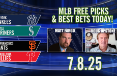 Winners Circle,MLB,MLB Best Bets,Doug Upstone,Matt Fargo,Mariners vs Yankees,Phillies vs Giants,MLB Free Picks & Best Bets Today 7/8/2025