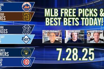 MLB,MLB Best Bets,Padres,Mets,Cubs,Brewers,Yankees,Rays,MLB Predcitions,MLB Best Bets Today,MLB Free Picks & Best Bets Today 7/28/2025,Rays vs Yankees,Mets vs Padres,Cubs vs Brewers,Sean Higgs,Chip Chirimbes,Doug Upstone