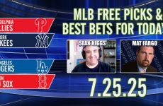 Sean Higgs,MLB,MLB Picks,MLB Best Bets,MLB Best Bets Today,Phillies,Yankees,dodgers,Red Sox,Phillies vs Yankees Best Bets Today,Dodgers vs Red Sox Best Bets Today,MLB Free Picks & Best Bets Today 7/25/2025