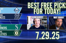 Sean Higgs,Matt Fargo,MLB Best Bets,MLB Picks,Yankees vs Rays,Mariners vs A's,Winners Circle,MLB Free Picks & Best Bets Today 7/29/2025