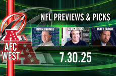 NFL,NFL AFC West,2025 AFC West Betting Preview,Matt Fargo,Kevin Thomas,Sean Higgs,NFL 2025 AFC West Breakdown:,Team Win Totals