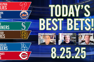 Doug Upstone,Chip Chirimbes,Sean Higgs,MLB,MLB Best Bets,MLB Best Bets Today,Phillies vs Mets,Padres vs Mariners,Reds vs Dodgers,Winners CIrcle,MLB Free Picks & Best Bets Today 8/25/2025