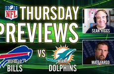Miami Dolphins,Buffalo Bills,Matt Fargo,Sean Higgs,Thursday Night Football Best Bets,Miami Dolphins vs Buffalo Bills NFL Thursday Night Preview and Best Bets,NFL,NFL Best Bets