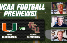 Sean Higgs,Alex Smart,Doug Upstone,Miami,Florida State,College Football,College Football Bretting Picks,Miami vs Florida State Best Bets,Miami vs Florida State rivalry,Miami Hurricanes vs Florida State Seminoles,College Football Betting Preview & Picks