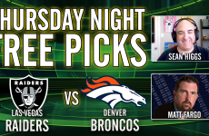 Raiders vs Broncos,Thursday Night Football,NFL,NFL Free Picks,NFL Best Bets,Sean Higgs