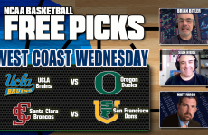 UCLA,Oregon,Santa Clara,San Francisco,Brian Bitler,Sean Higgs,Matt Fargo,College Basketball Free Picks Today,Best Bets for UCLA vs Oregon and Santa Clara vs San Francisco