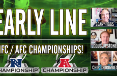 Doug Upstone,Sean Higgs,Chip Chirimbes,Patriots vs Broncos,Seahawks vs Rams,NFC Championship,AFC Championship,Early Lines,Best Bets