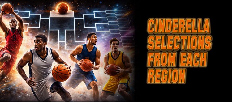 Cinderella Teams,March Madness,VCU Rams,Northern Iowa,Akron Zips,High Point,One Cinderella Pick From Every Region in the 2026 March Madness Bracket,March Madness Bracket,March Madness Bracket Busters,College Basketball,2026 March Madness Tournament,East Region,West Region,South Region,Mid-West Region